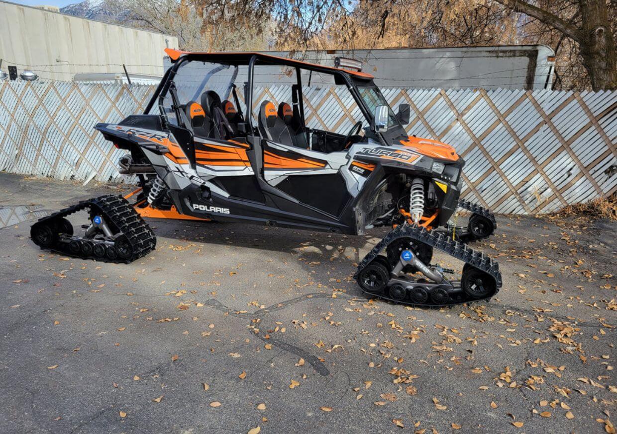 Polaris UTV with Camso UTV tracks in Idaho Polaris UTV with Camso UTV tracks in Idaho