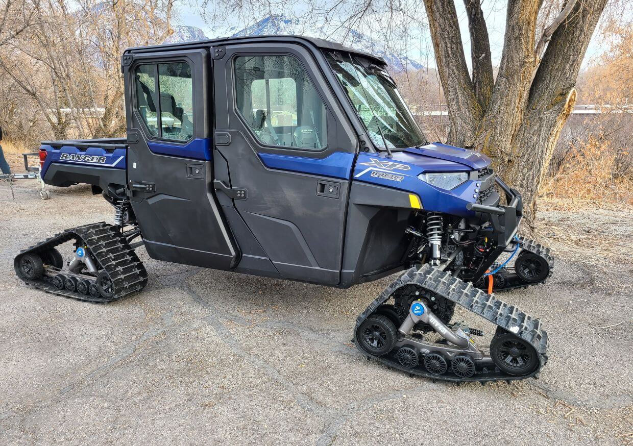 Polaris UTV with tracks